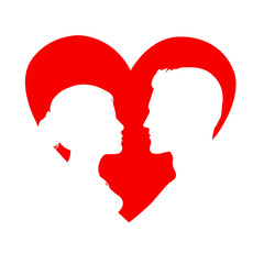 couple with heart