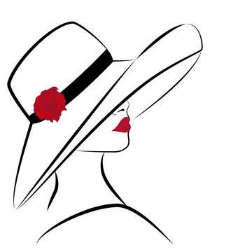 recommend clip art: woman with hat 3