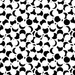 Figures, circles pattern. Circular forms seamless ornament. Geometric motif. Rounds background. Circle, ring shapes wallpaper. Rings backdrop. Digital paper, textile print, abstract. Vector work.