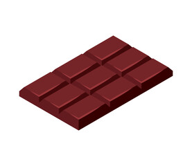 isometric chocolate bar