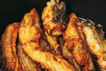 Fried carp fish - traditional Christmas Eve dish in Poland