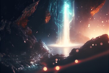 Eternal Waterfall, Waterfall, Generative AI