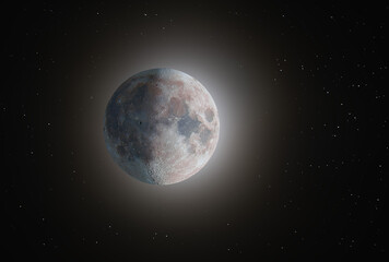 Obraz na płótnie Canvas Lune minérale