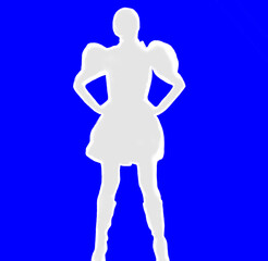 Avatar to play - super heroine - abstract