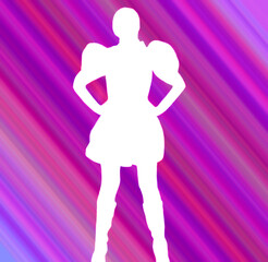 Avatar to play - super heroine - abstract