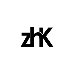 Obraz premium zhk letter initial monogram logo design