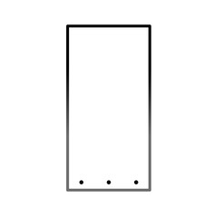 blank frame of smartphone icon design 