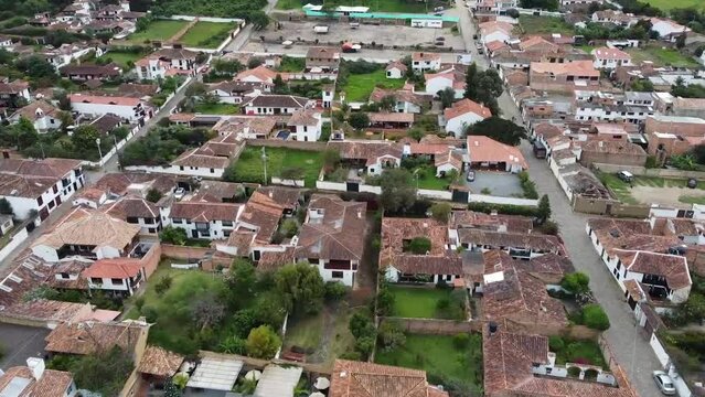 view of the city boyaca colombia gardens and backyards