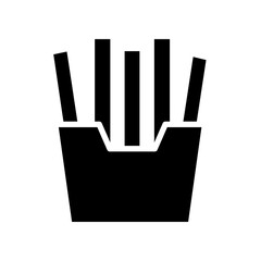 French fries icon template PNG