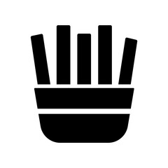 French fries icon template PNG