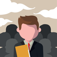 businessman character profession