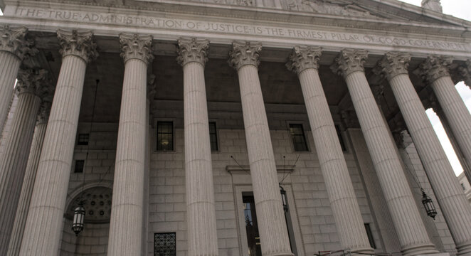 Motto On New York State Supreme Court Building