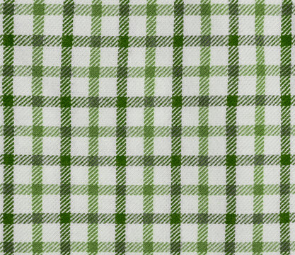 Seamless generic green tartan pattern.