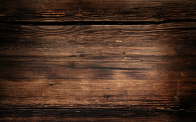 Naklejka premium Brown wooden texture background