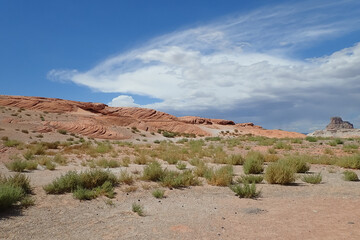 Colorful sandstone rock formations at Glen Canyon National Recreation Area, Arizona