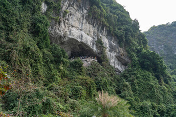 waterfall in the mountains
