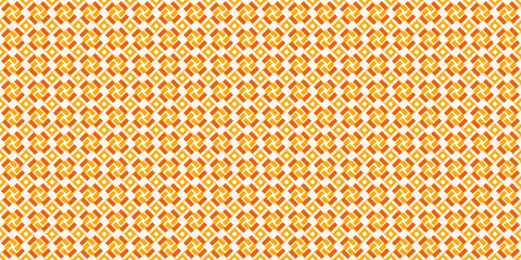 Yellow and orange structures are linked into a single tile. Seamless vector pattern for surface printing, packaging, notebooks, wallpapers, textiles, pillows, cups and other interiors.