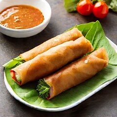 Spring Rolls Plate with Side