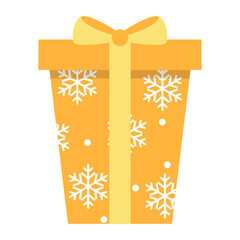 Yellow Flat Christmas Gift 3