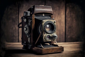 ﻿An old fashioned camera - Generative AI