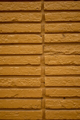 close up yellow brick pattern