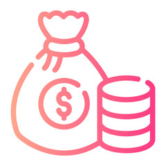 money gradient icon
