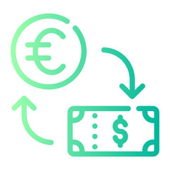money gradient icon