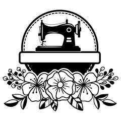 Sewing Machine Silhouette