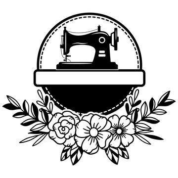 recommend clip art: Sewing Machine Silhouette