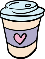 The drawing  love icon for valentine concept