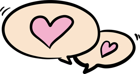 The drawing  love icon for valentine concept