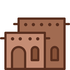 clay house two tone icon