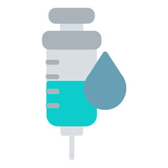 fluid and syringe icon