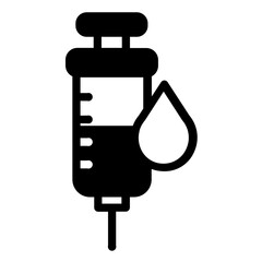 fluid and syringe icon