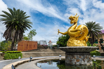 Golden Dragon Monument (Hai Leng Ong Monument Monument in the local language) at Queen Sirikit...