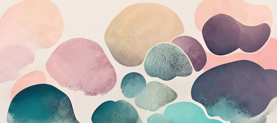 colorful pastel textured blob background