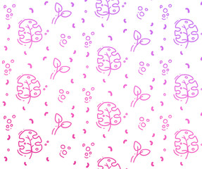 Abstract line art illustration for cute background.