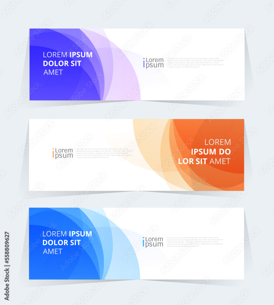 Wall mural geometric banner design with vector presentation template.