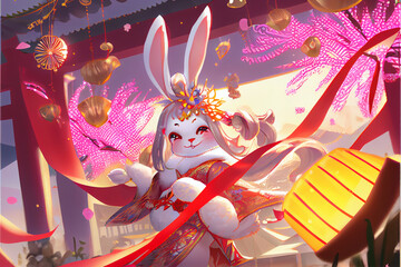 2023 Chinese new year Year of rabbit