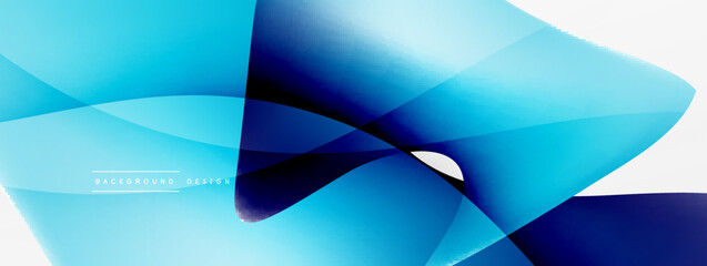 Obraz premium Abstract background. Fluid gradient color wave template for wallpaper, banner, background or landing