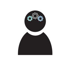 user icon, personal data settings icon template