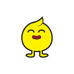 vector illustration of a carton doodle of cute chicks.