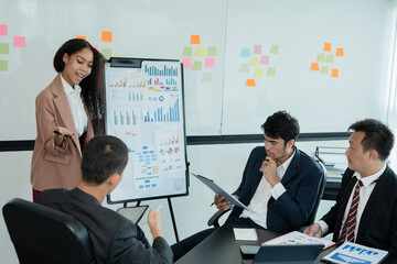 Asia business meeting   consultations of business people in the company's meeting room. 