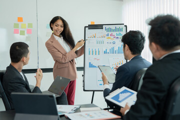 Asia business meeting   consultations of business people in the company's meeting room. 