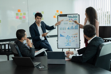 Asia business meeting   consultations of business people in the company's meeting room. 