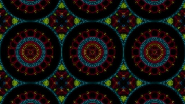 Hungarian Embroidery Kaleidoscope Animation loop