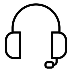 headphone outline icon