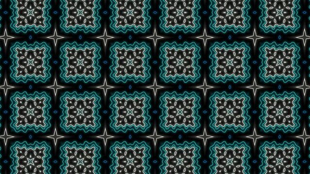 Hungarian Embroidery Kaleidoscope Animation loop