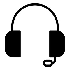 headphone solid icon