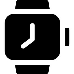 wristwatch glyph icon